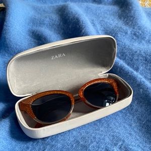 Zara orange glitter sunglasses